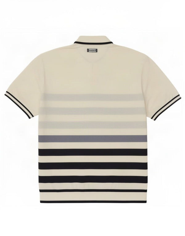 Maglione maglione da uomo Marks & Spencer con collo alto 2XL a righe bianche