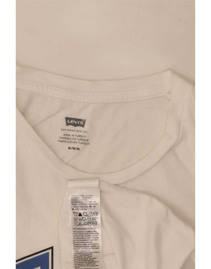 T-shirt grafica da uomo Levi's Top in cotone bianco medio