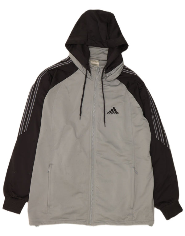 Giacca da ginnastica grafica da uomo Adidas UK 36/38 Small Grey Colourblock