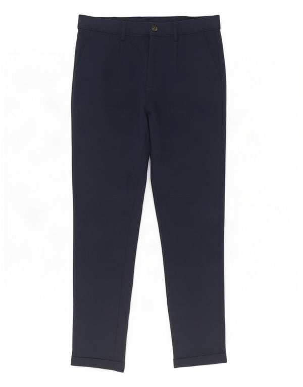 Pantaloni chino slim da uomo Zara EU 38 Small W30 L29 Blu navy