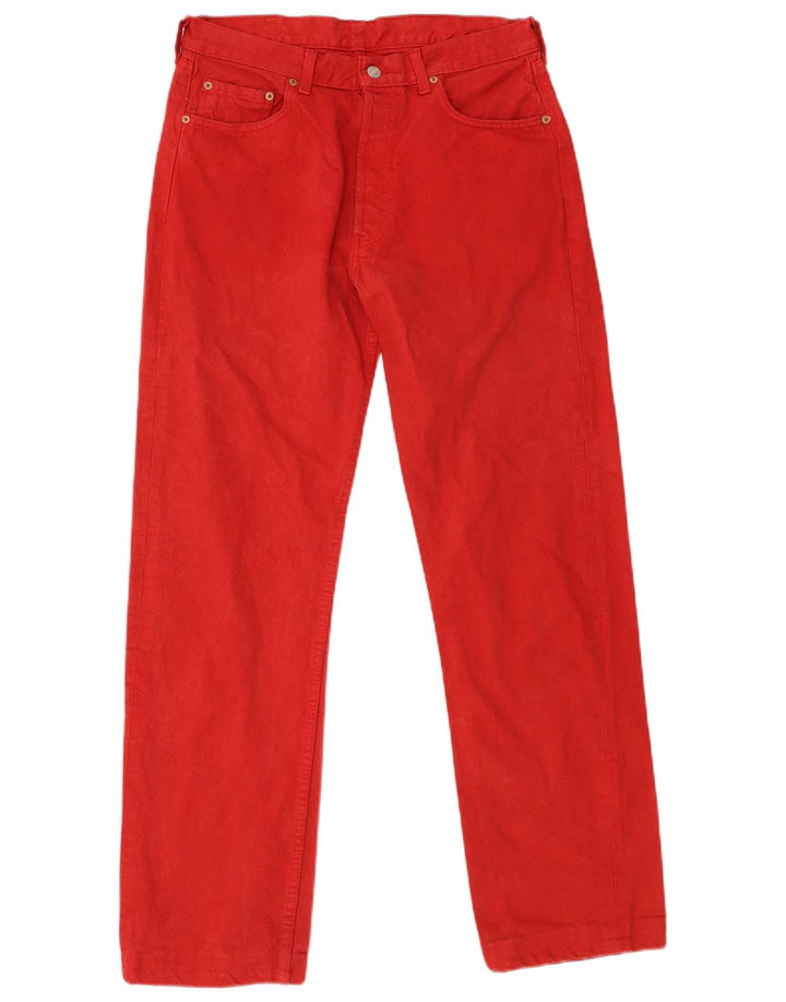 Levi's Uomo 501 Jeans dritti W34 L31 Cotone rosso