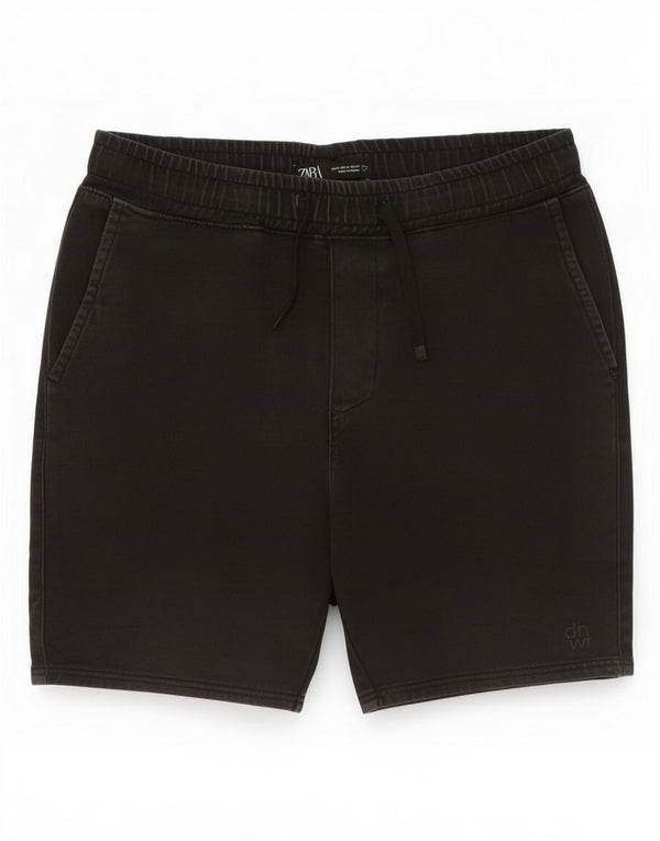 Pantaloncini Zara da uomo medi W34 in cotone nero