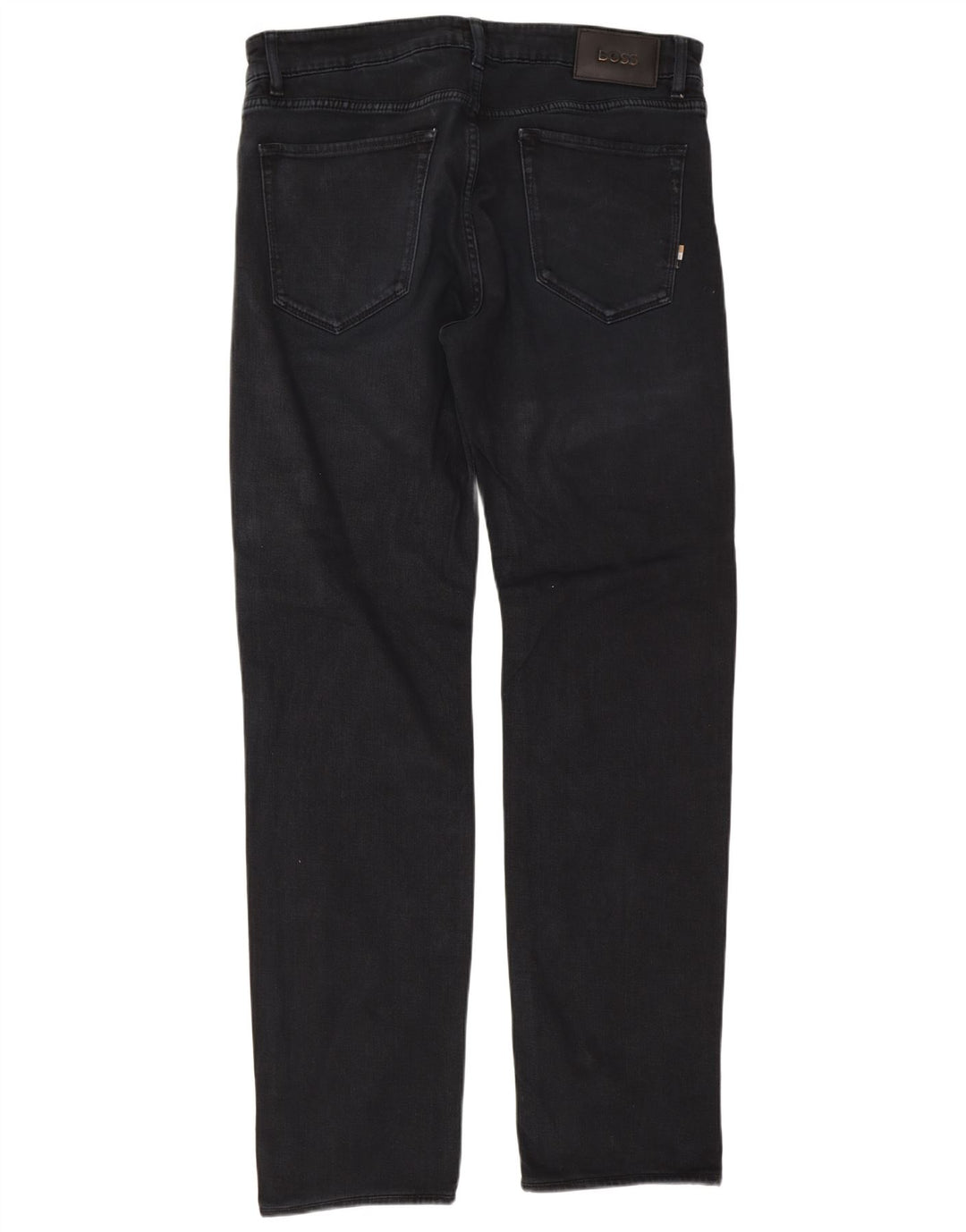 Jeans dritti da uomo Hugo Boss W32 L32 cotone blu navy