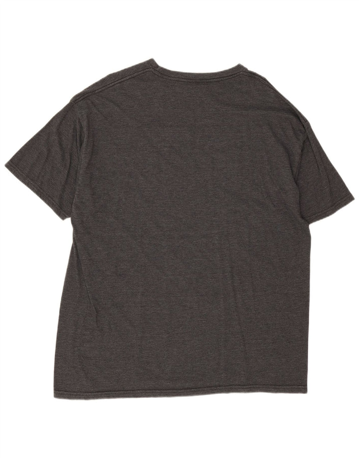T-shirt grafica da uomo Volcom Top XL in cotone chiazzato grigio