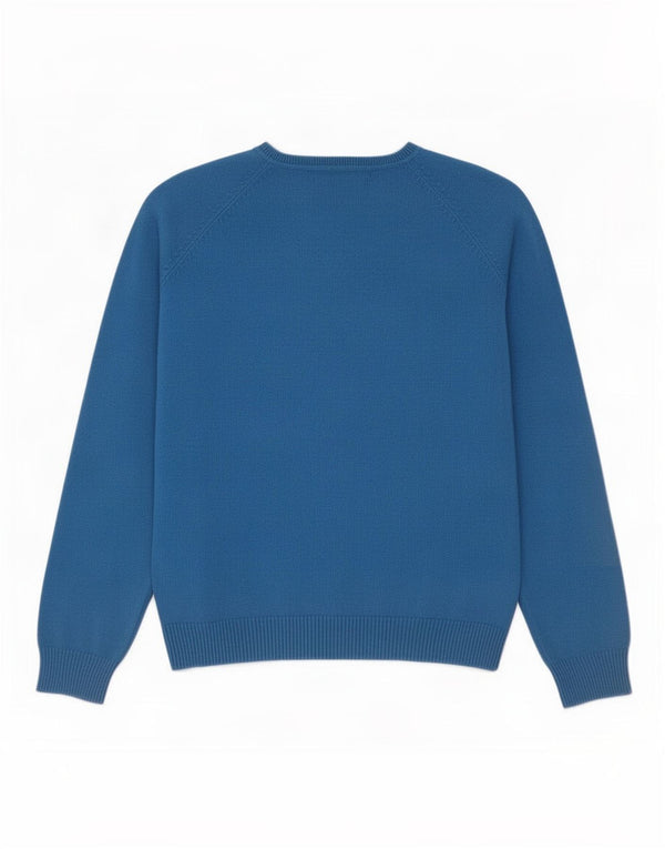 Maglione cardigan da donna Zara UK 14 grande cotone blu