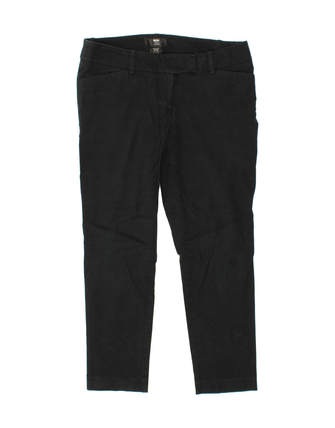 MOSSIMO Womens Stretch Slim Cropped Trousers US 10 Large W32 L26 Black Vintage Mossimo and Second-Hand Mossimo from Messina Hembry 