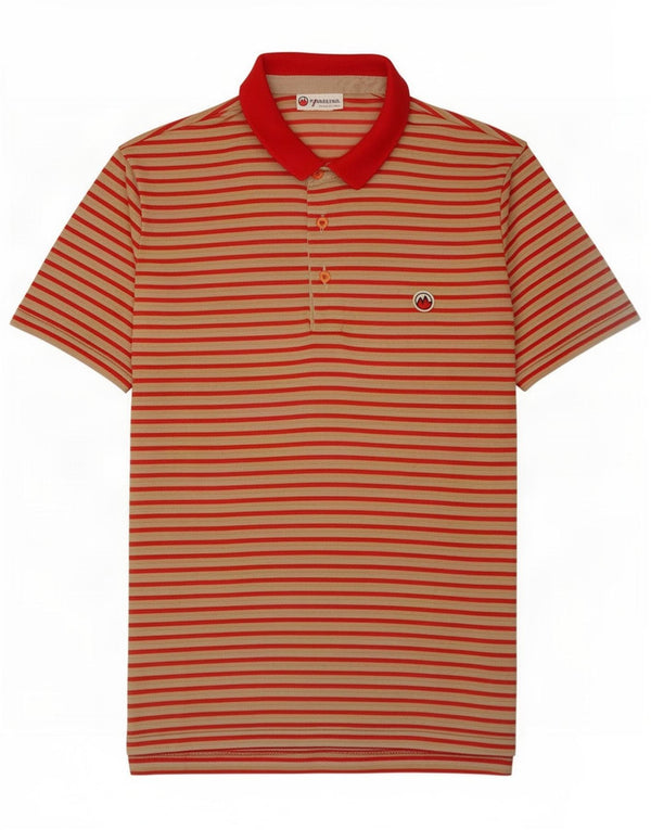 Polo Uomo MARILENA IT 48 Cotone Rigato Rosso Medio