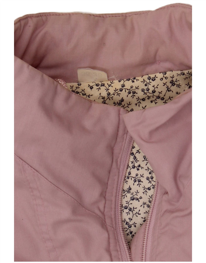 Cappotto vintage oversize da donna a vento IT 36/38 XS poliestere rosa