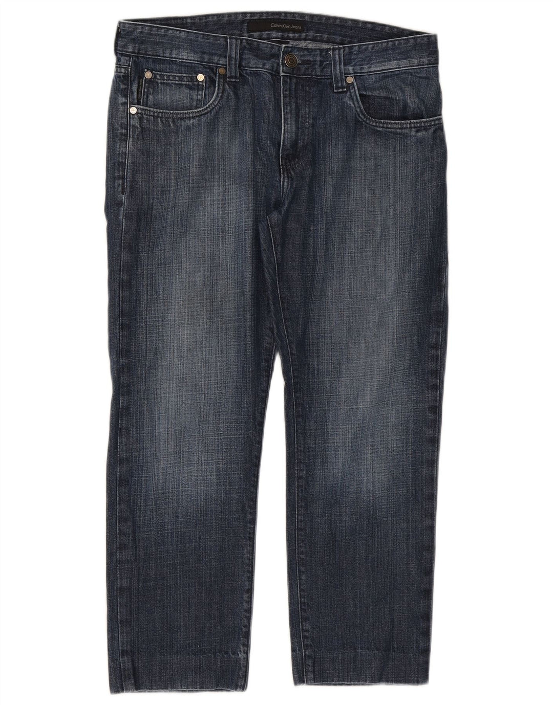 CALVIN KLEIN Jeans skinny corti da donna W33 L26 Blu