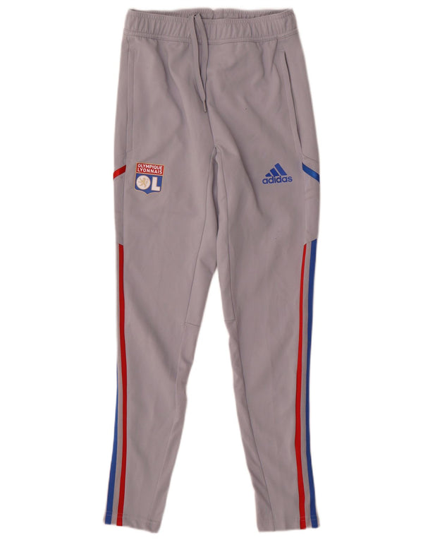 Pantaloni da tuta grafica Adidas da uomo dell'Olympique Lyonnais XS grigi