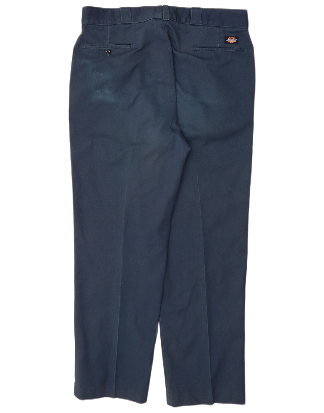 Pantaloni chino dritti da uomo Dickies W40 L32 poliestere blu navy