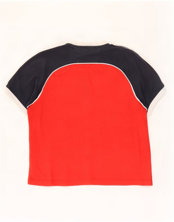 Maglietta da donna Champion Top UK 18 XL Cotone color block rosso