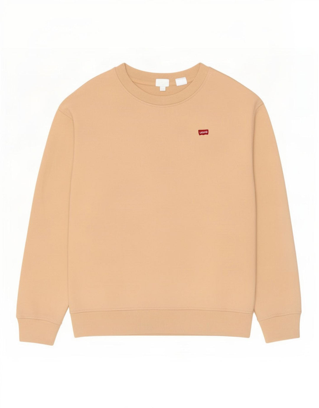Levi's Donna Felpa Oversize Maglione UK 10 Piccolo Cotone Beige