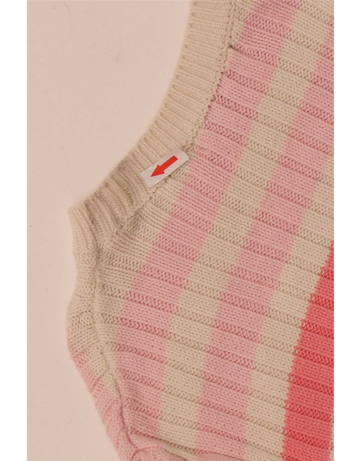 Maglione maglione con scollo a barca da donna Marks & Spencer UK 12 medio multicolore