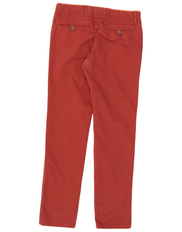 Pantaloni chino slim da uomo Massimo Dutti EU 42 Large W32 L34 Cotone rosso