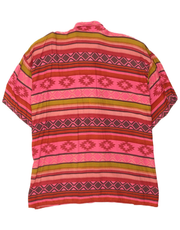 Max&Co. Camicia a maniche corte da donna UK 12 Medium multicolore geometrica