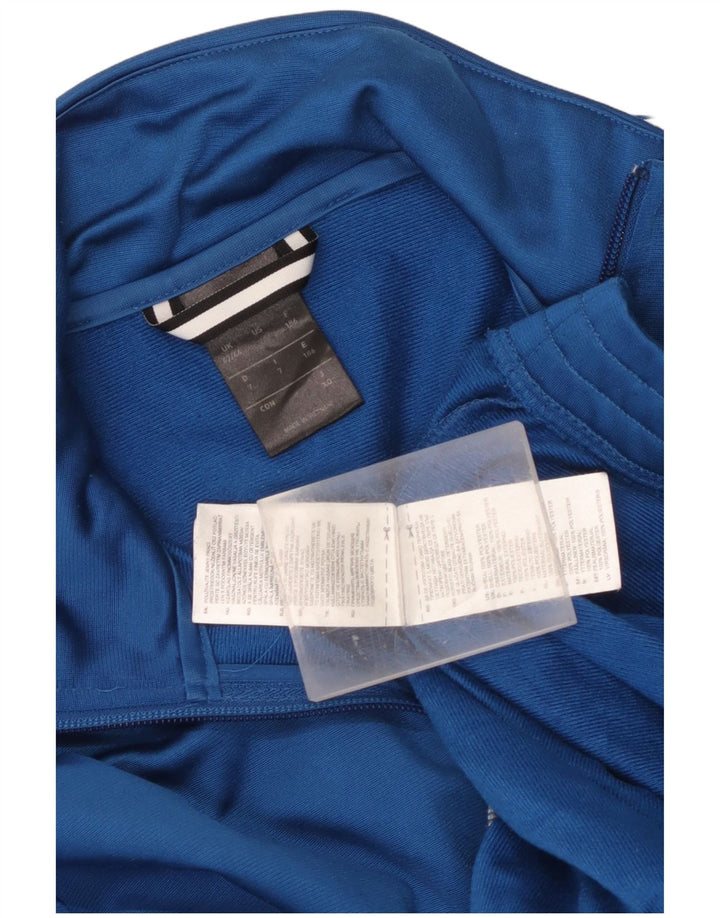 Giacca da tuta da uomo Adidas UK 42/44 Large Blu Poliestere