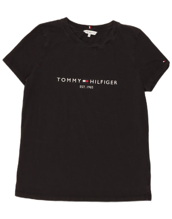 T-shirt grafica da donna Tommy Hilfiger Top UK 12 medio nero