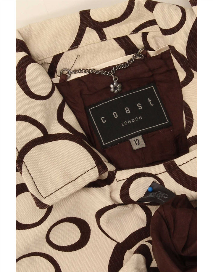 Trench da donna Coast UK 12 Cotone geometrico beige medio