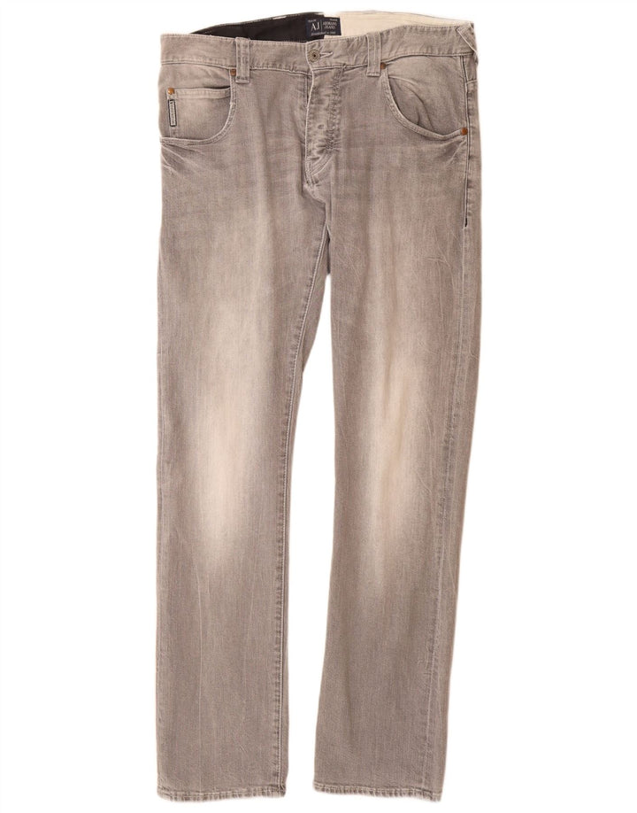 Jeans slim da uomo ARMANI W32 L33 cotone grigio
