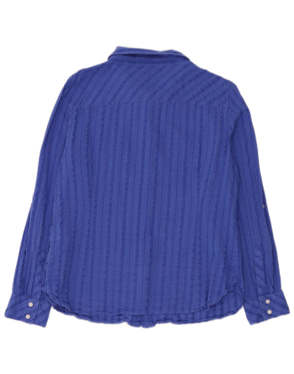 Camicia da donna Tommy Hilfiger UK 16 cotone a righe grandi blu