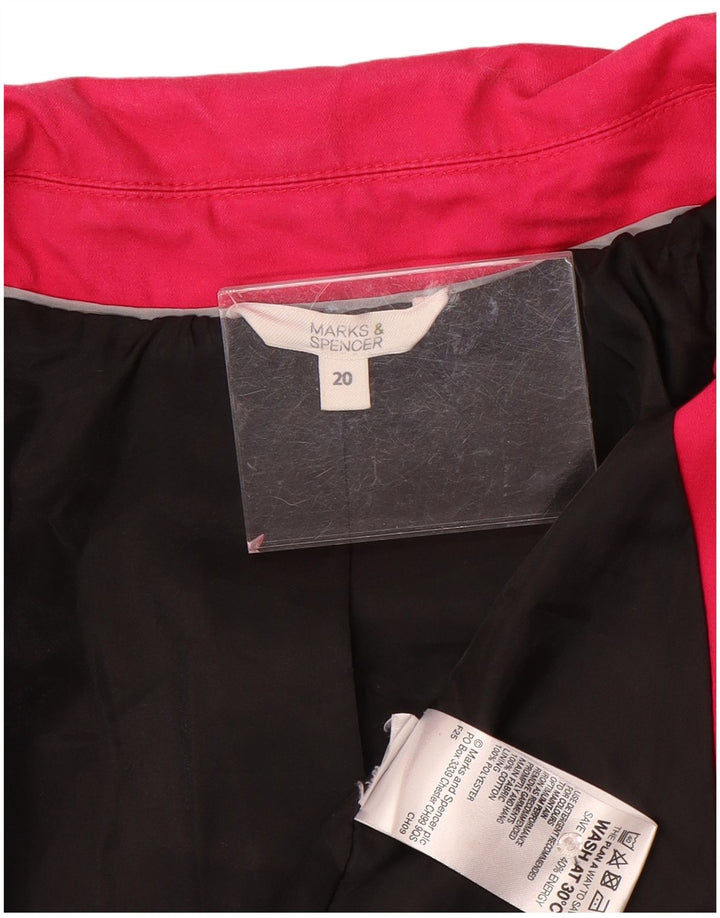 Trench da donna Marks & Spencer UK 20 2XL Cotone rosa