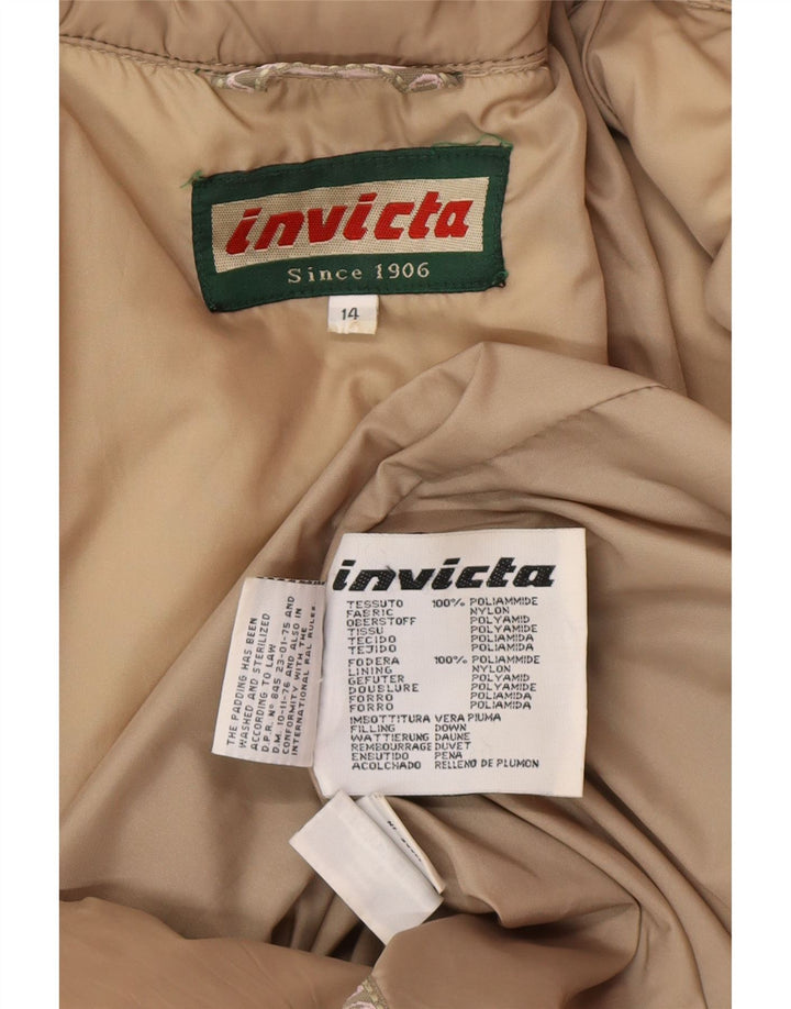 Cappotto imbottito da donna Invicta UK 14 Poliammide beige medio