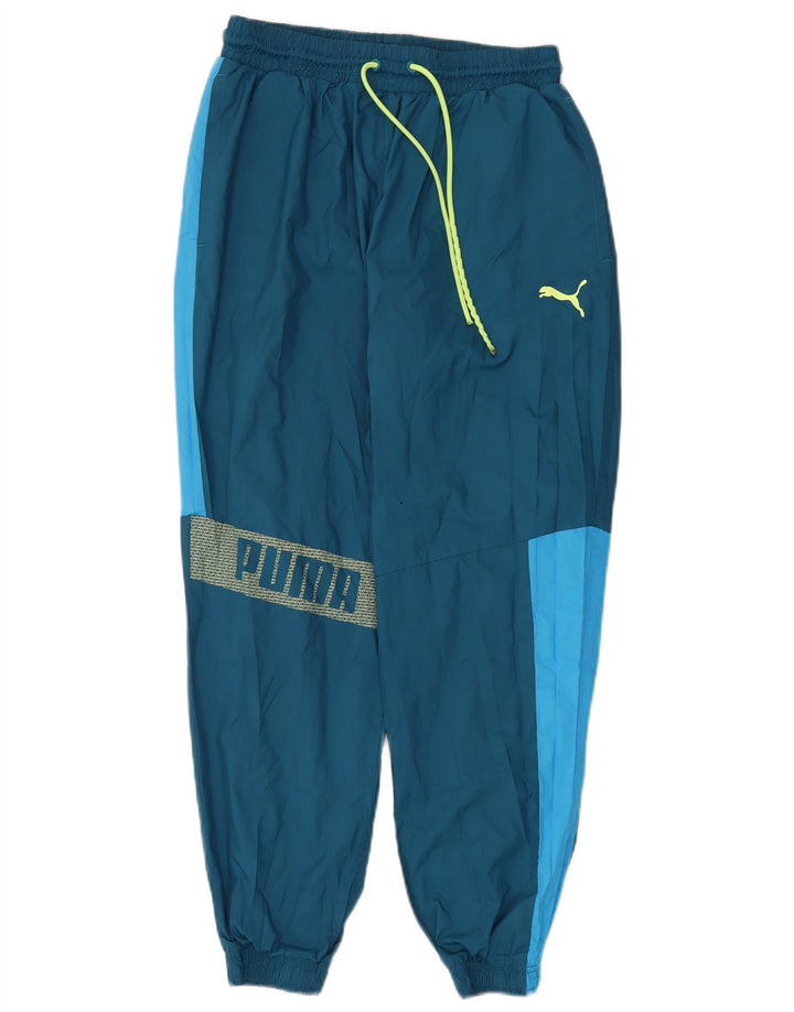 Pantaloni da tuta grafica da uomo Adidas Joggers blu medio color block
