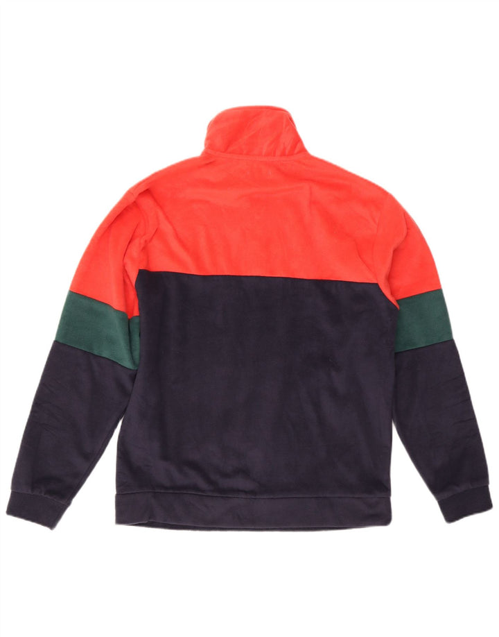 Maglione in pile da uomo con zip e collo Coveri, colore medio, multicolore