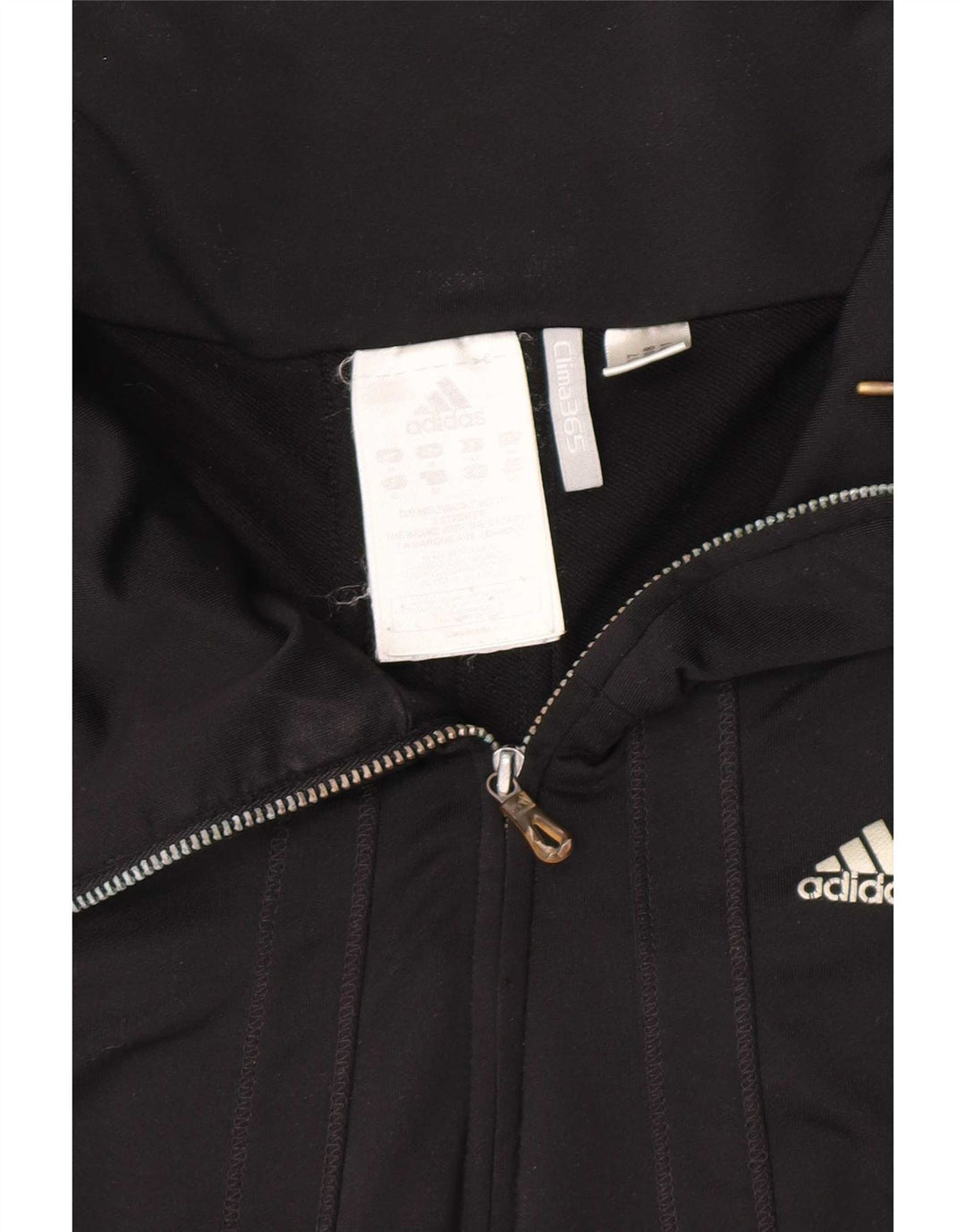 Giacca da tuta da donna Adidas Clima 365 UK 14 poliestere nero medio