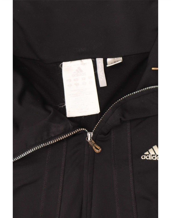 Giacca da tuta da donna Adidas Clima 365 UK 14 poliestere nero medio