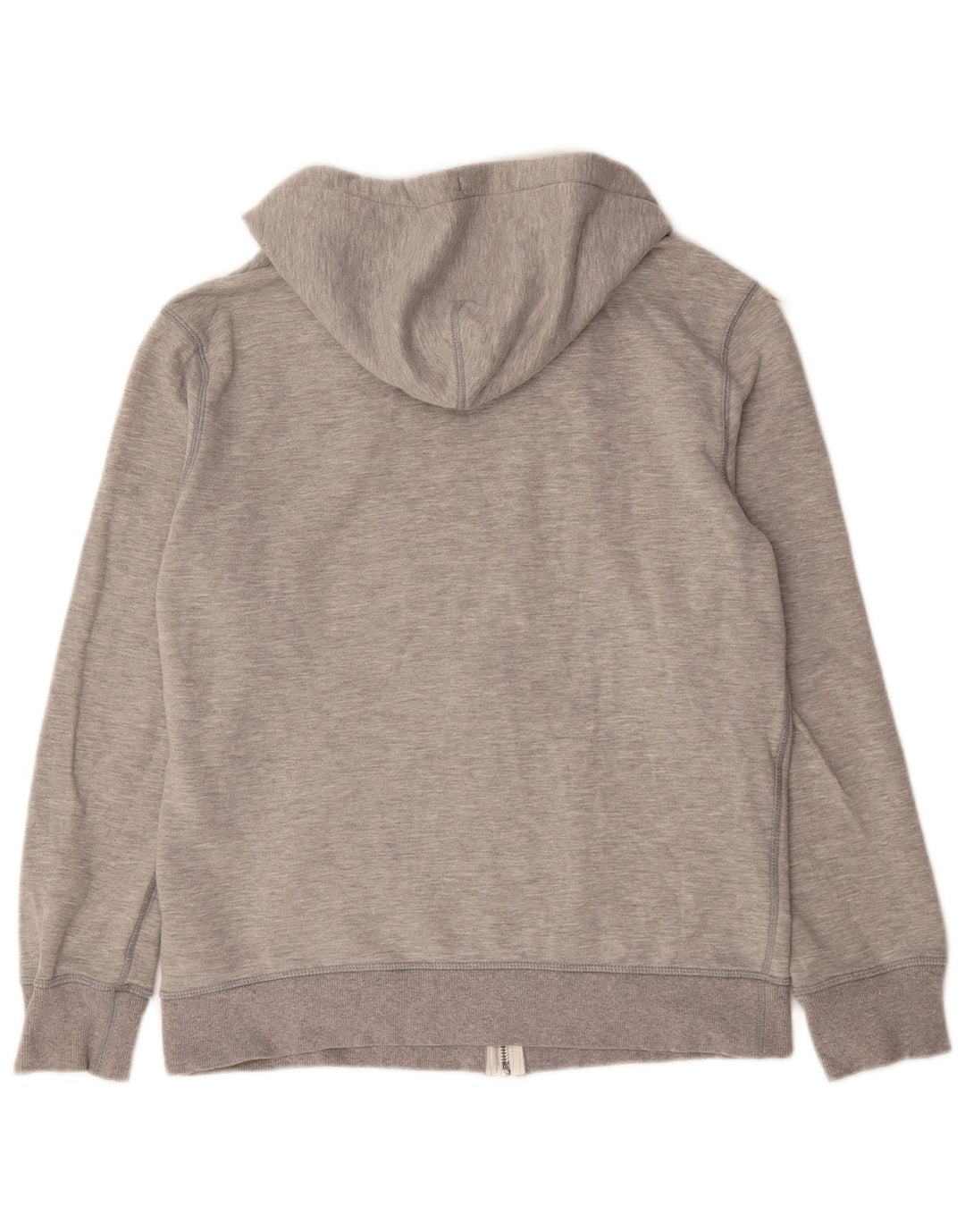 Maglione con cappuccio e zip da uomo Converse in cotone grigio medio
