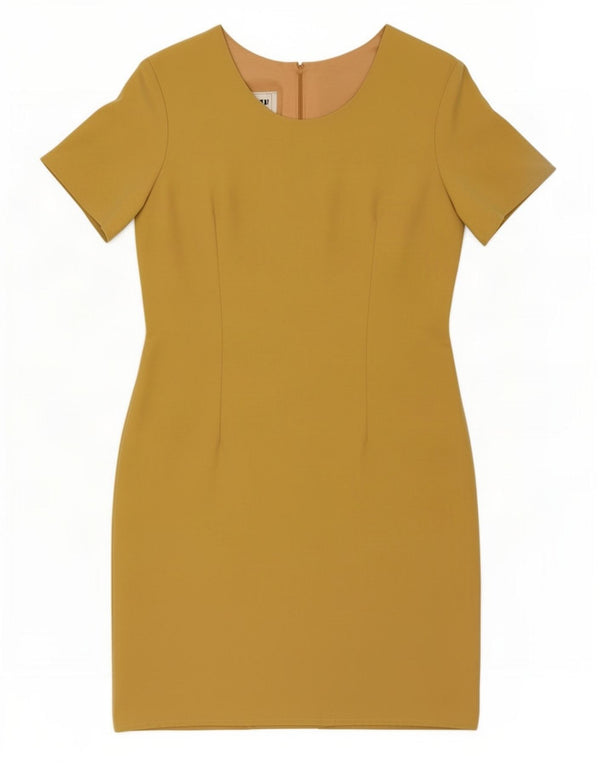 Sasha Womens Sheath Dress UK 14 Large Yellow Polyester