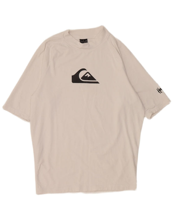T-shirt grafica da uomo Quiksilver Top 2XL nylon bianco