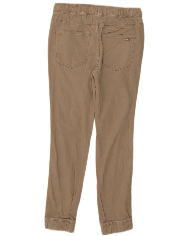 Pantaloni casual da jogging per ragazze Hurley 10-11 anni medi W27 L24 Beige