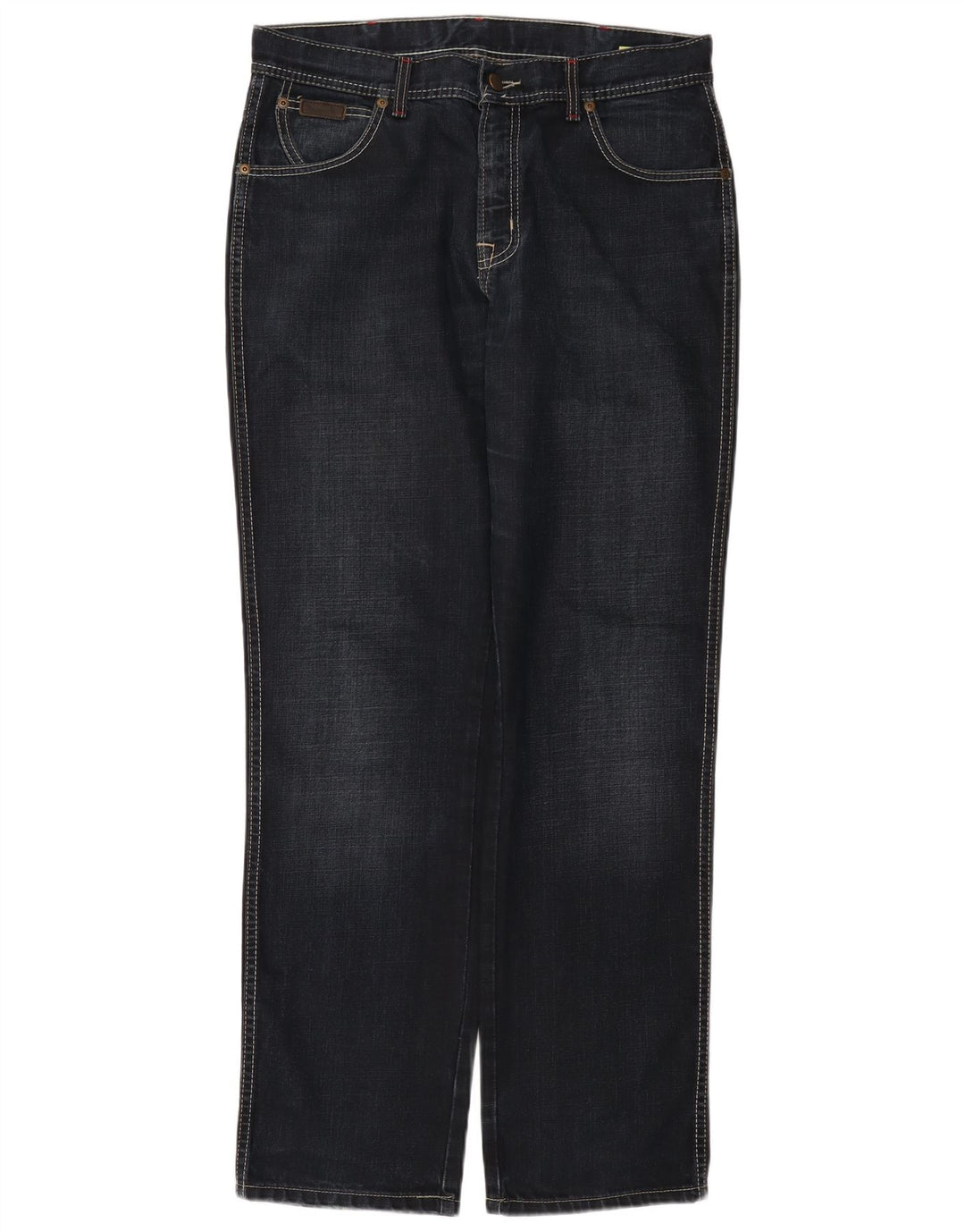 Jeans dritti da uomo Wrangler Texas W35 L32 cotone blu navy