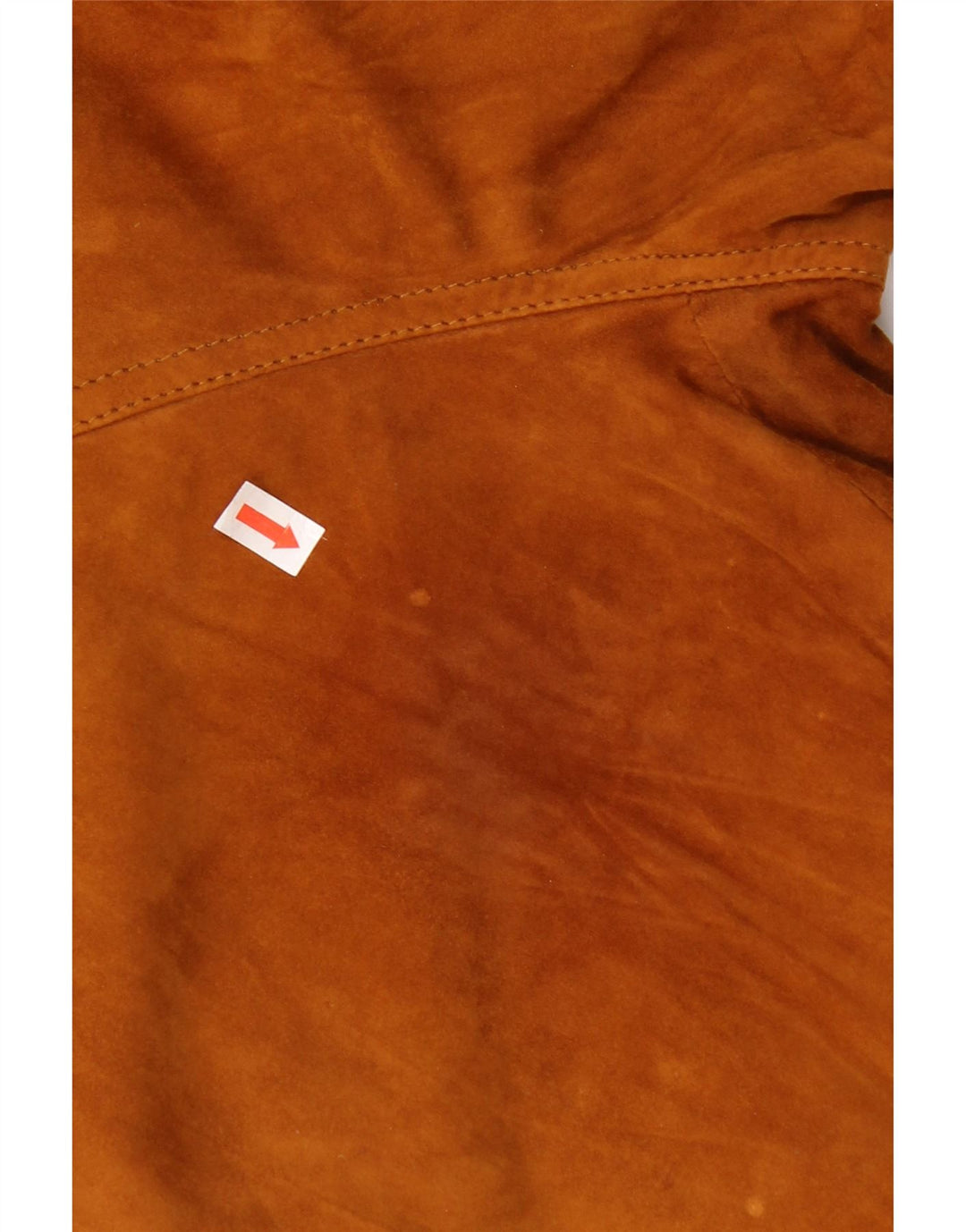 Giubbotto bomber vintage in pelle scamosciata da uomo IT 52 XL in pelle marrone