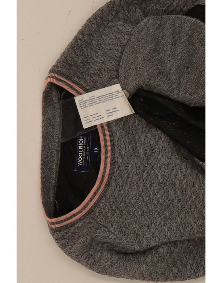Abito maglione per ragazze Woolrich 9-10 anni Poliestere mélange grigio