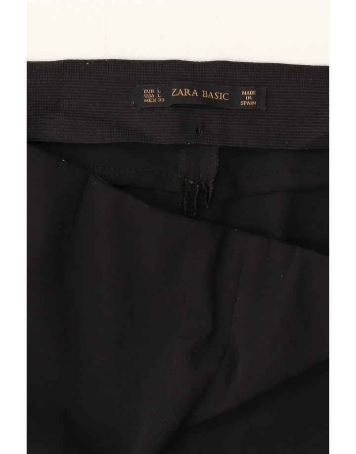 Pantaloni casual regolari Zara da donna grandi W30 L27 neri