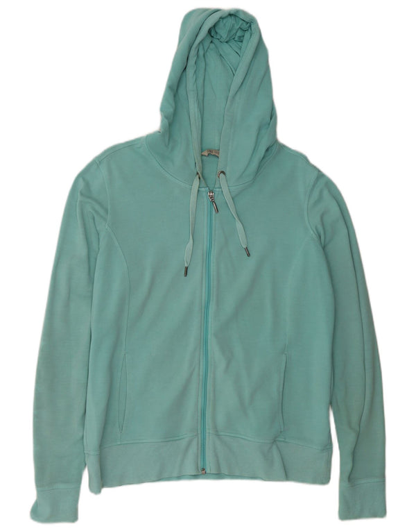 Maglione con cappuccio e zip da donna Marks & Spencer UK 16 grande cotone blu