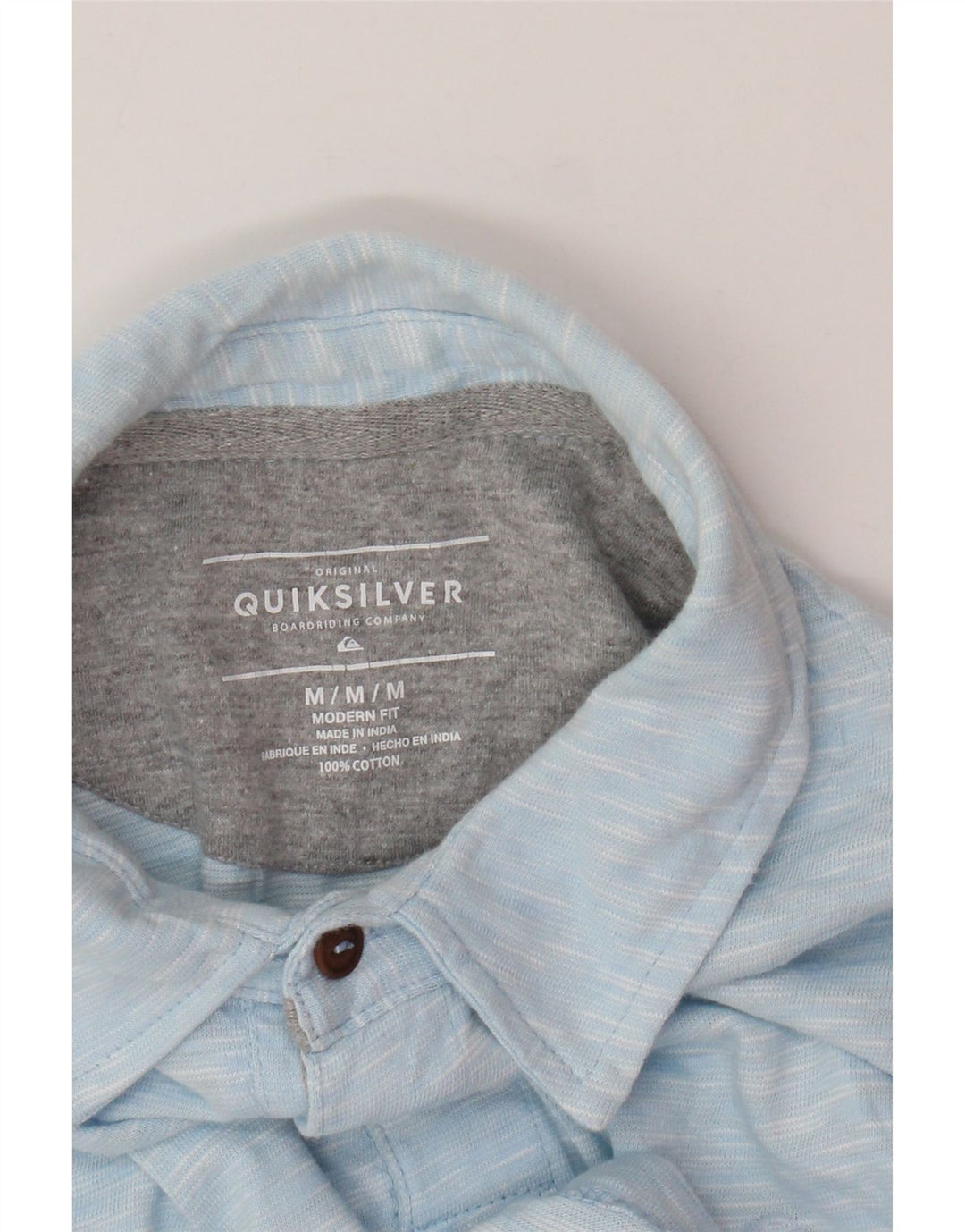 Polo Quiksilver da uomo Modern Fit in cotone chiazzato blu medio