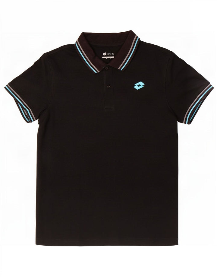 Polo da uomo Lotto piccola nera