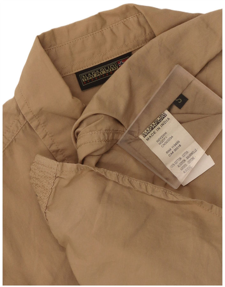 Camicia Napapijri Uomo Piccola in Cotone Beige