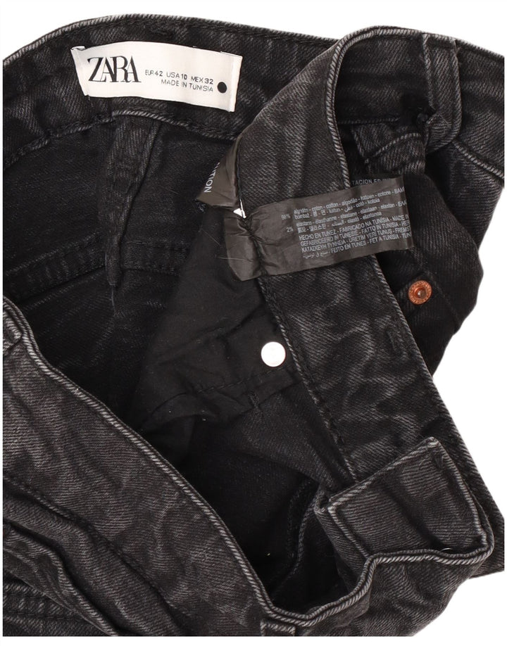 Jeans corti da donna Zara EU 42 Large W32 L25 cotone nero
