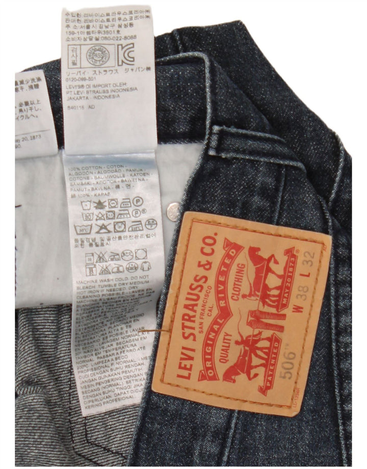 Levi's Uomo 506 Jeans dritti W38 L32 Cotone Blu