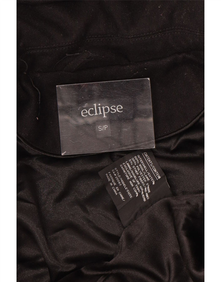 Montgomery con cappuccio da donna Eclipse UK 10 piccolo in lana nera