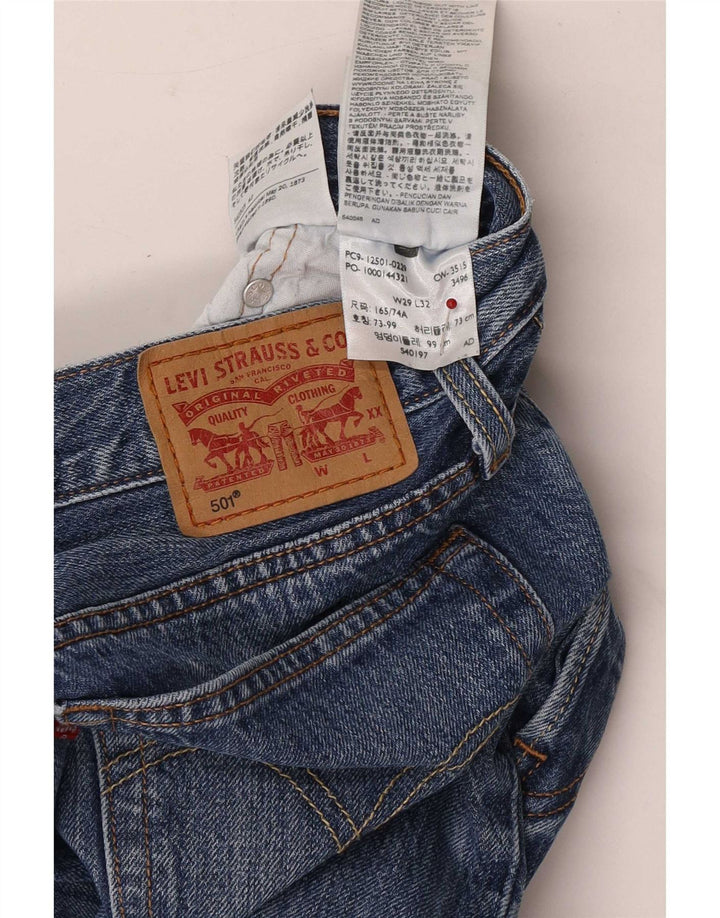 Jeans dritti da donna Levi's W29 L32 cotone blu