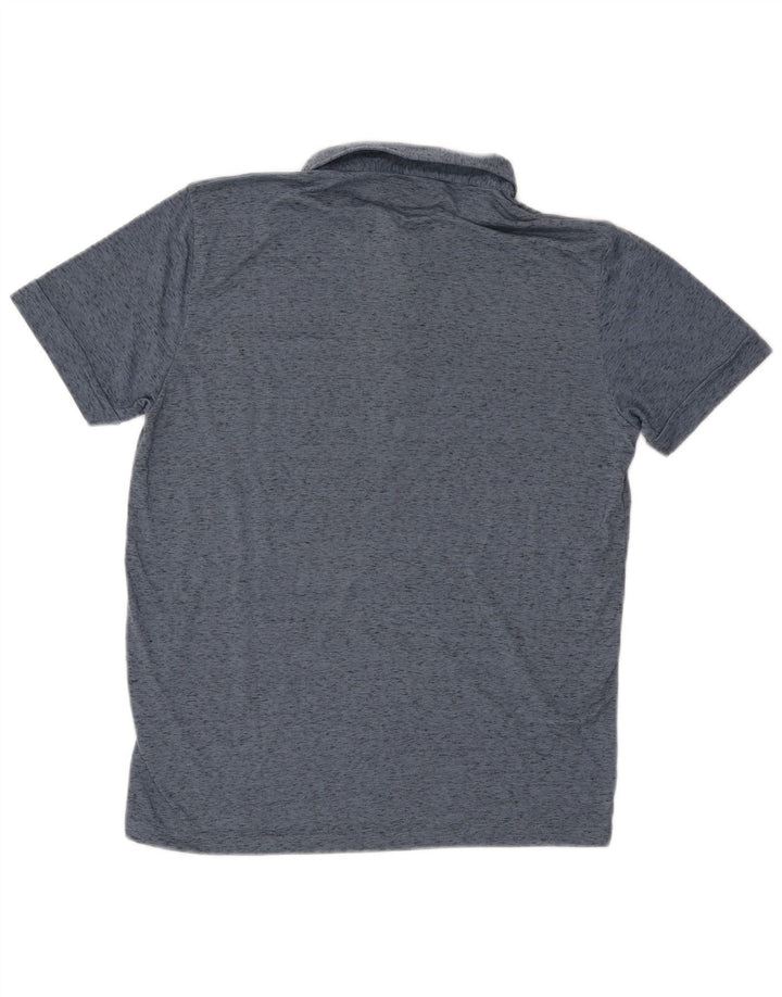 Polo da uomo Marlboro Classics grande in poliestere chiazzato blu