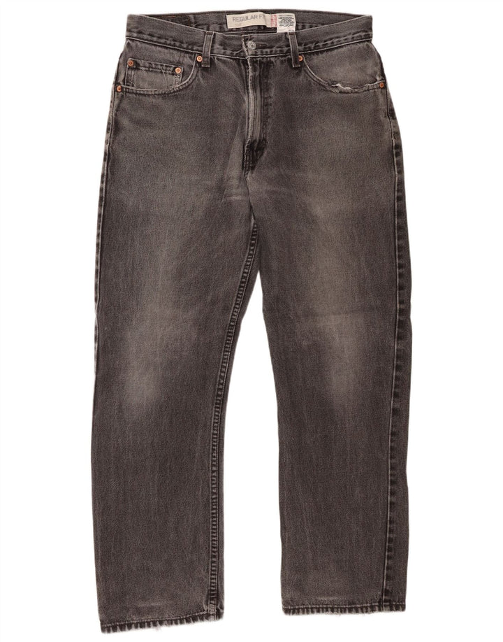 Jeans dritti da uomo Levi's 505 vestibilità regolare W33 L30 cotone grigio