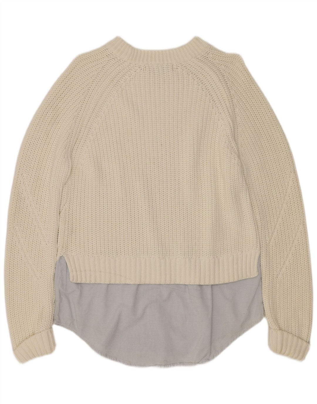 Maglione maglione girocollo da donna Marks & Spencer UK 14 grande bianco sporco